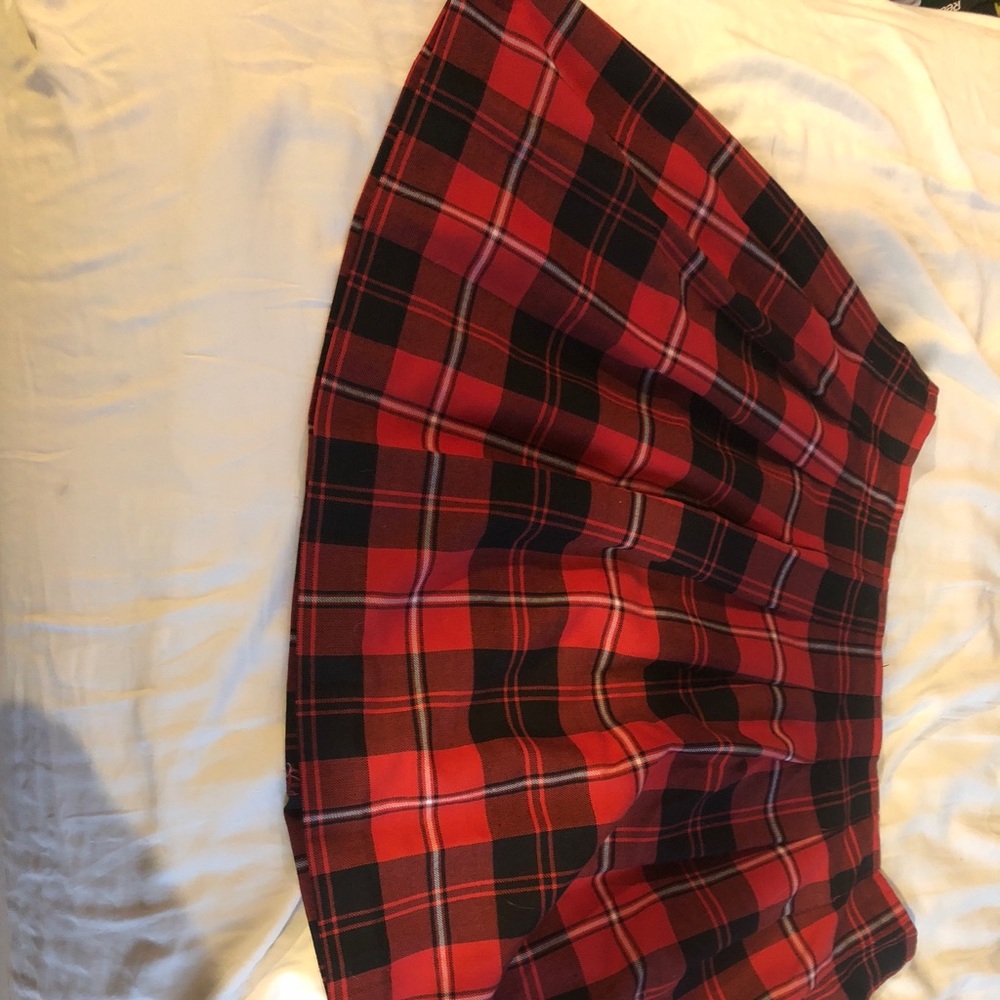 Tartan mini skirt